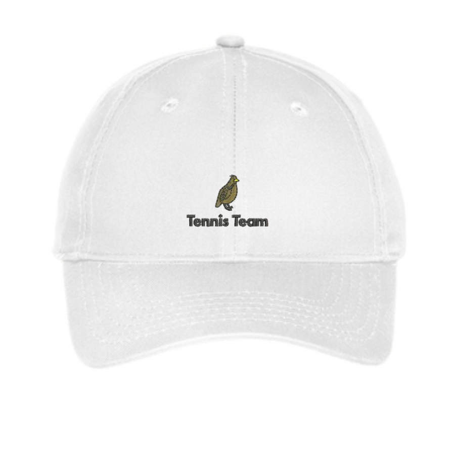 Tennis Team Performance Hat - White